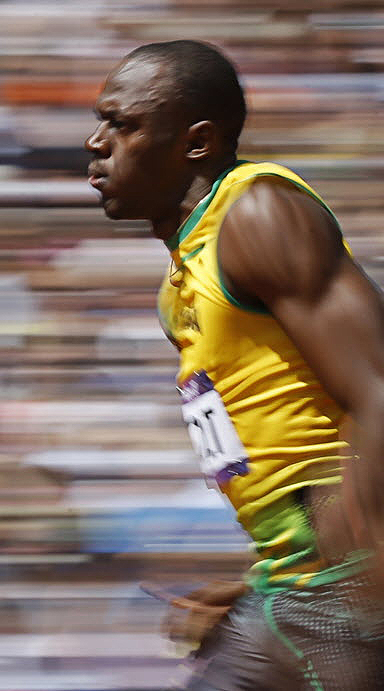 Bolt, a lenda em Londres - Foto: AFP